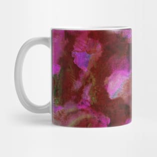 Valentine mood. Simple red and pink abstract background with drops, smears, stains. Hand-painted watercolor texture. Perfect for greeting card, postcard, poster, logo, textile, fabric, packaging. Mug